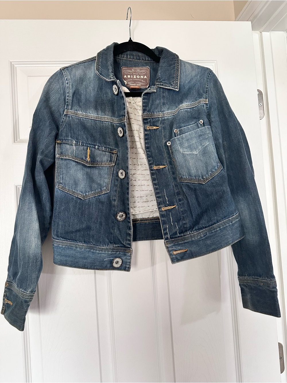 Vintage Y2K Arizona Jean Company Women’s Blue Denim Jacket